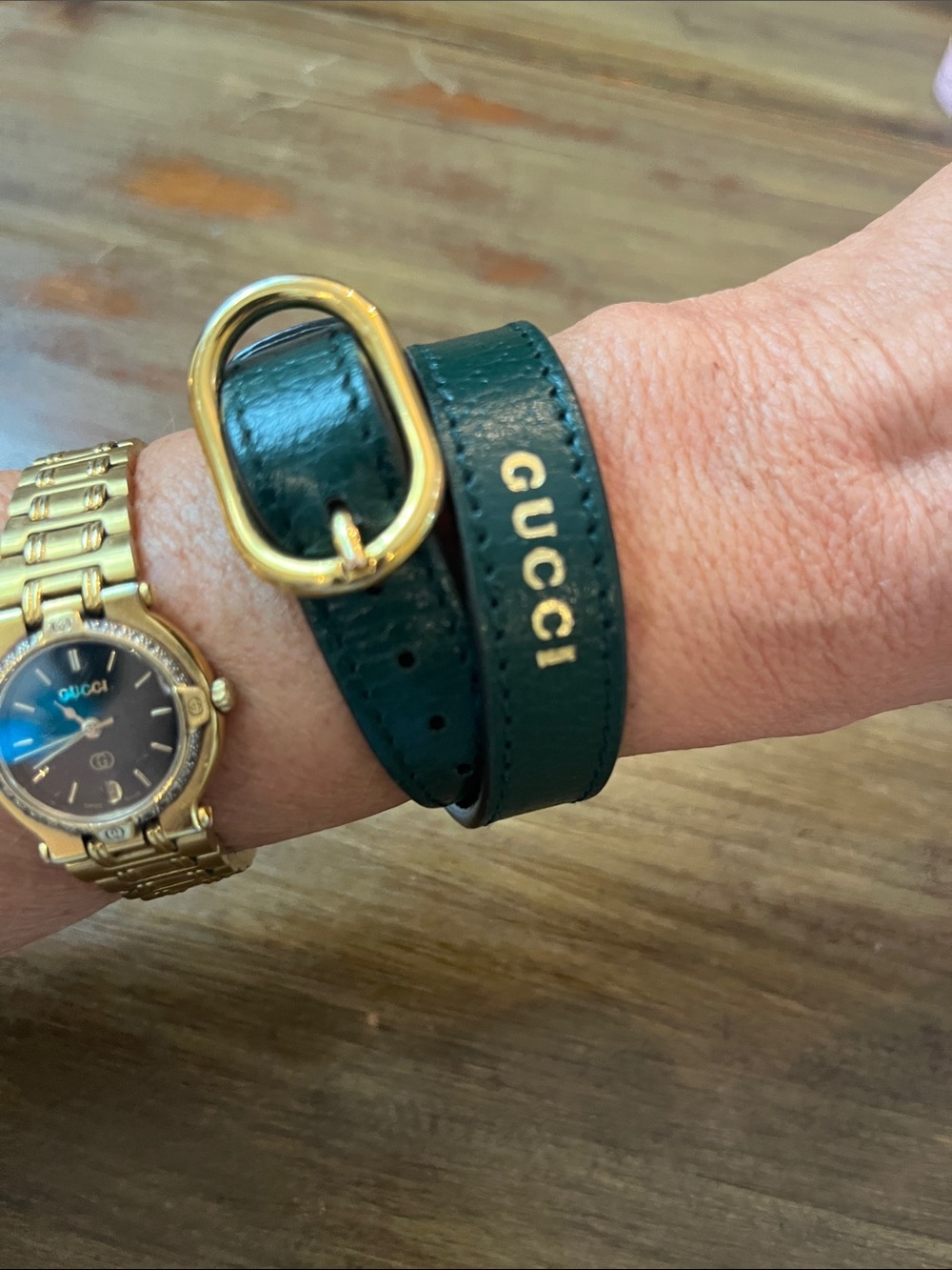 100% Gucci Double Wrap Bracelet - Picture 2 of 5